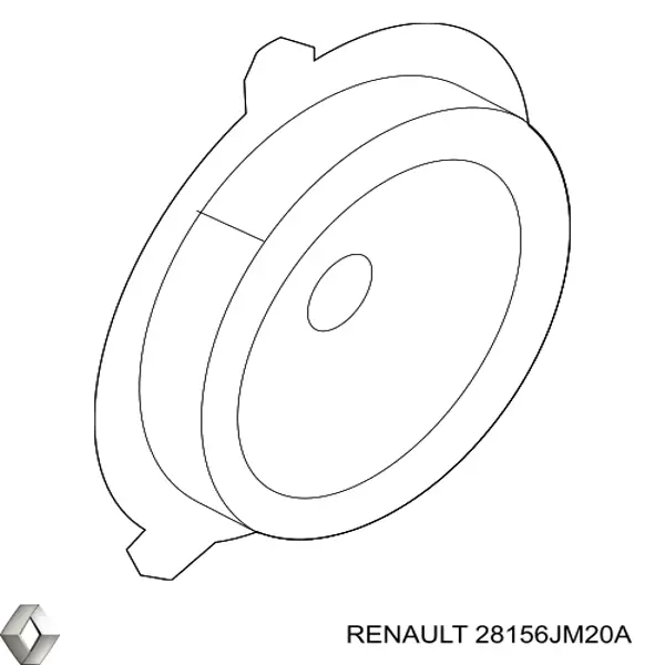 28156JM20A Renault (RVI) altavoz de puerta delantera