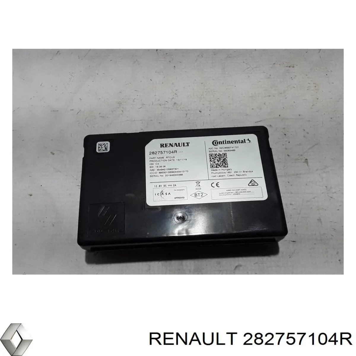 Unidad de control de navegación Renault (RVI) 282757104R precio, desde 135,04 EUR