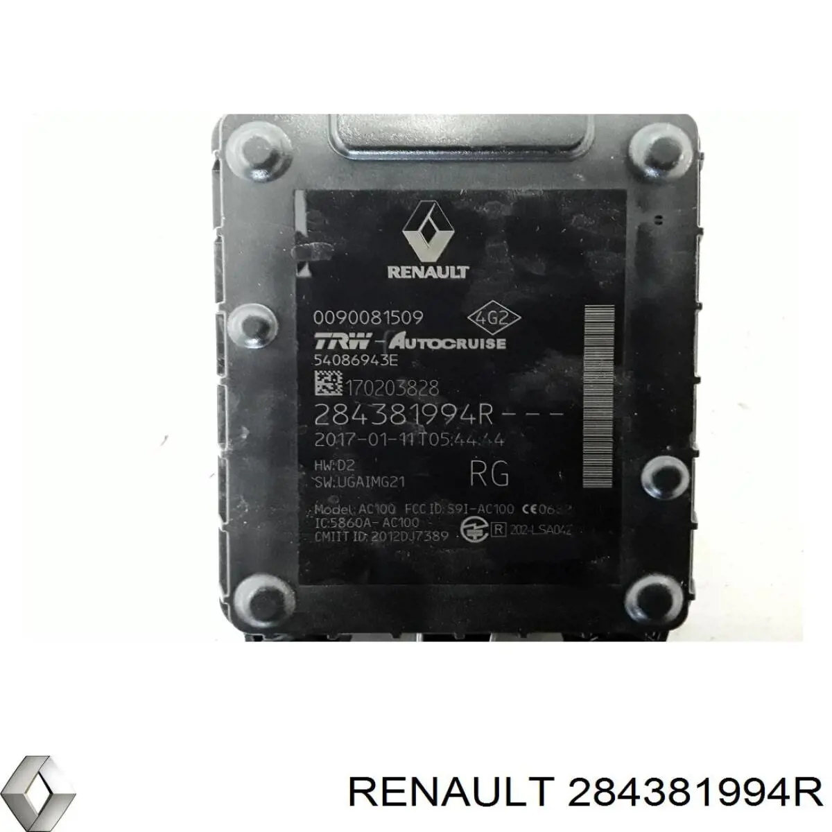 284381994R Renault (RVI) Sensor de distancia por radar
