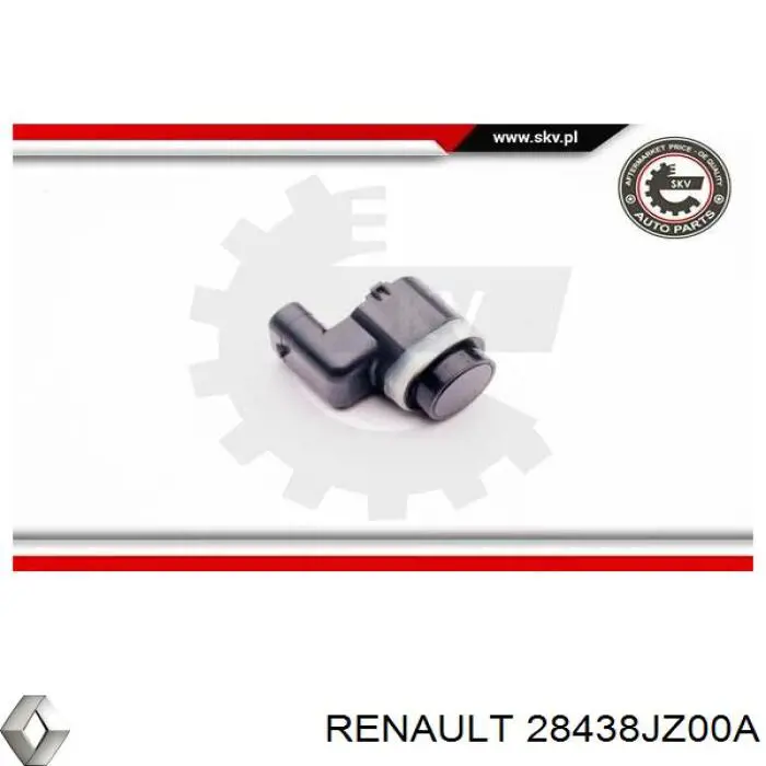 28438JZ00A Renault (RVI) sensor alarma de estacionamiento (packtronic Frontal)