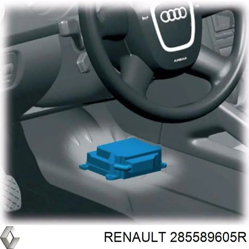 285589605R Renault (RVI) procesador del modulo de control de airbag
