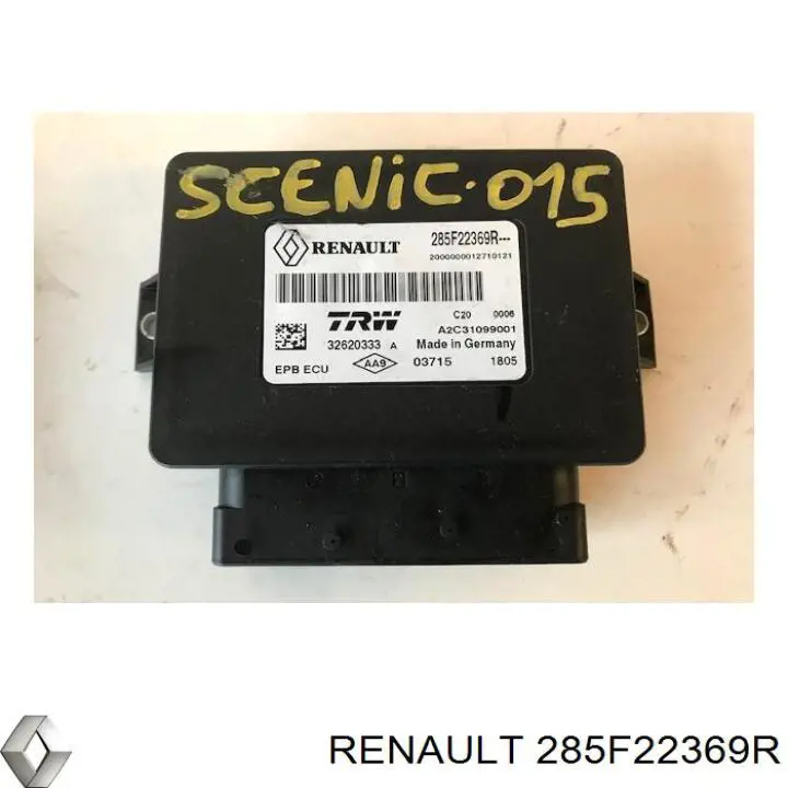 Módulo del freno de estacionamiento electromecánico Renault (RVI) 285F22369R precio, desde 197,47 EUR