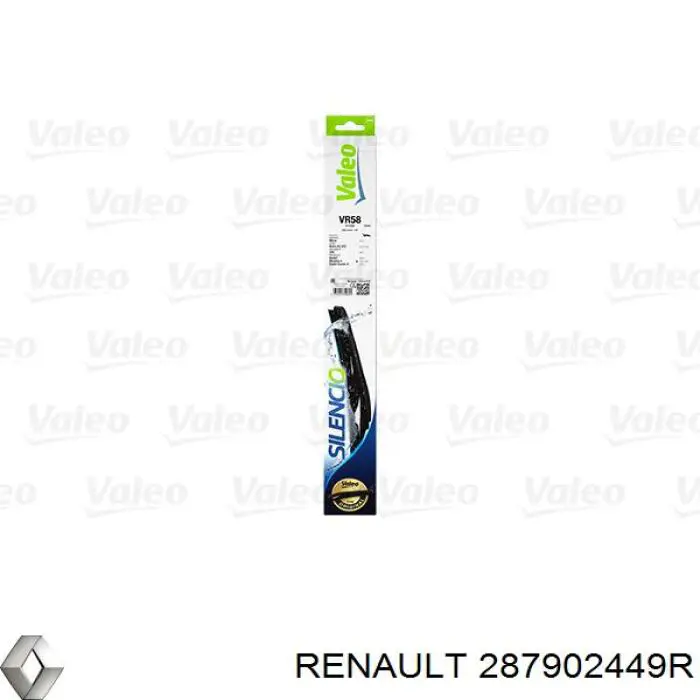 Escobilla del limpiaparabrisas trasero Renault (RVI) 287902449R precio, desde 5,44 EUR