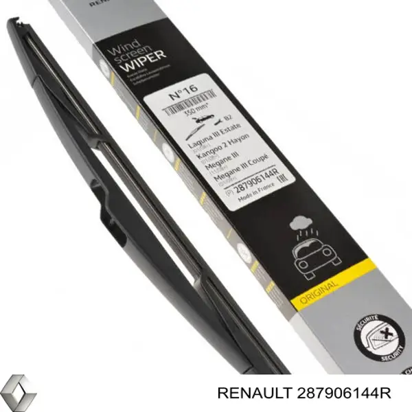 Limpiaparabrisas posterior Renault (RVI) 287906144R