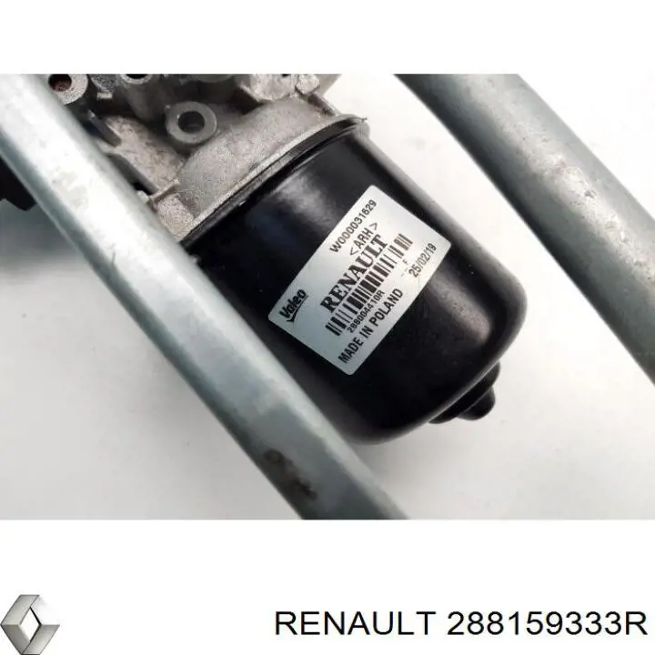 288159333R Renault (RVI) motor del limpiaparabrisas del parabrisas