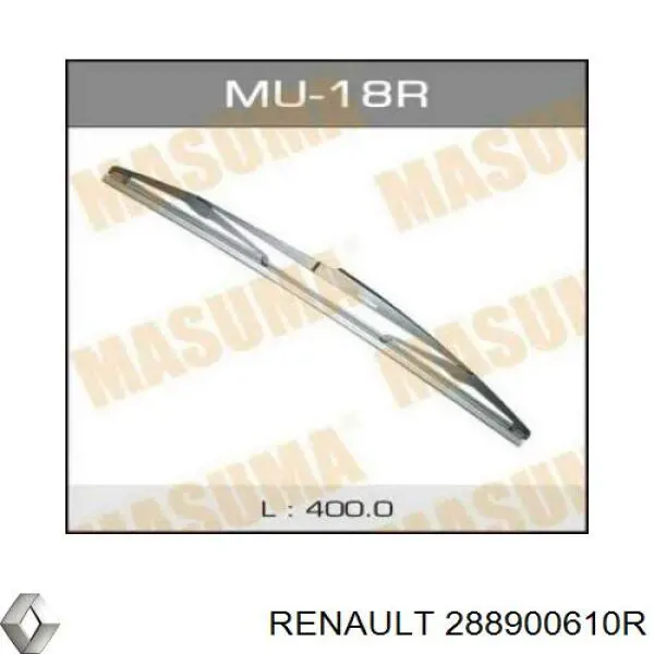 Escobilla del limpiaparabrisas del lado del pasajero Renault (RVI) 288900610R precio, desde 21,74 EUR