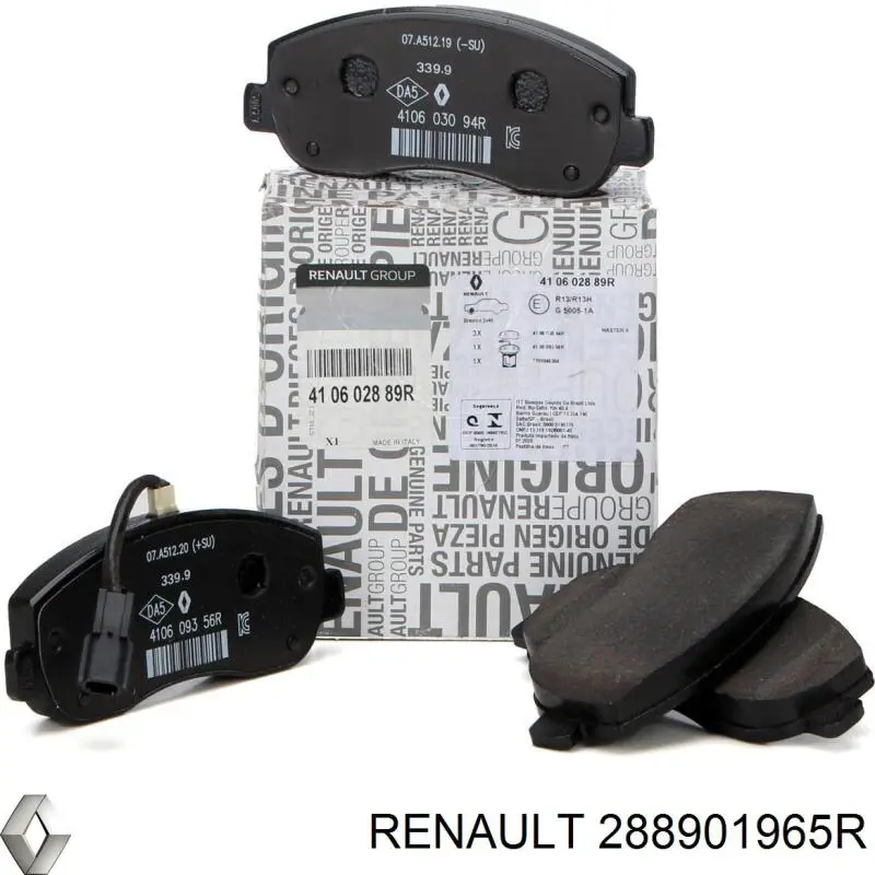 288901965R Renault (RVI) Escobillas Limpiaparabrisas delanteras