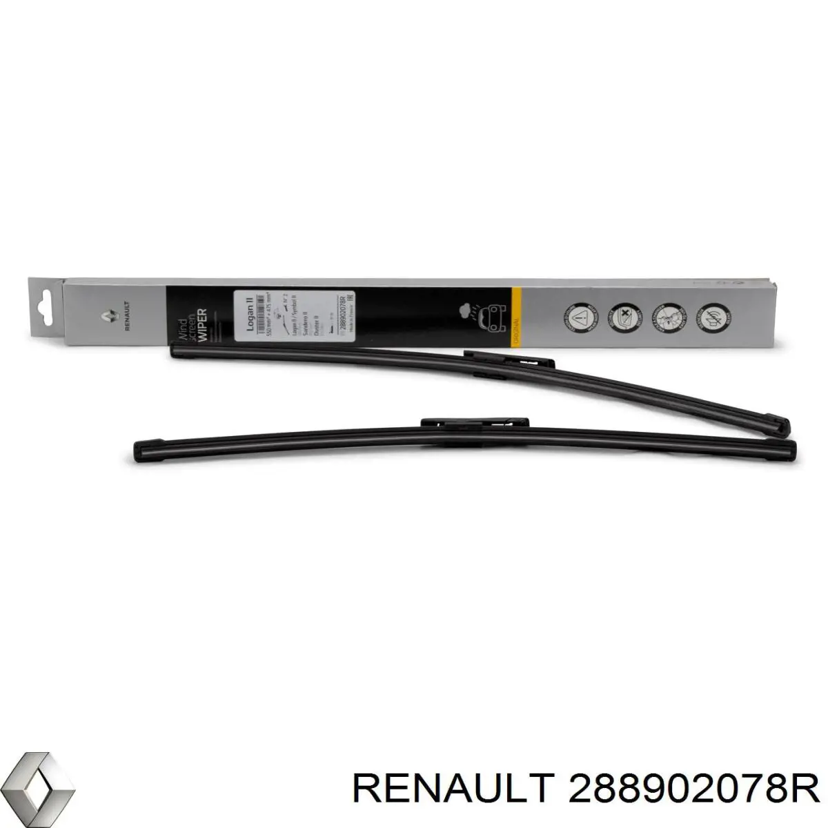 Comprar 288902078R Renault (RVI) Juego de escobillas de luna delantera, 2 piezas