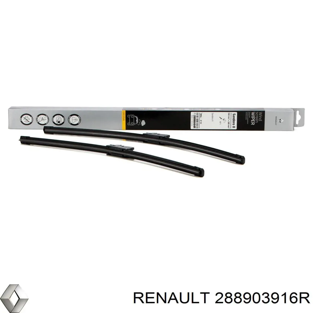 Escobillas delanteras Renault (RVI) 288903916R precio, desde 19,81 EUR