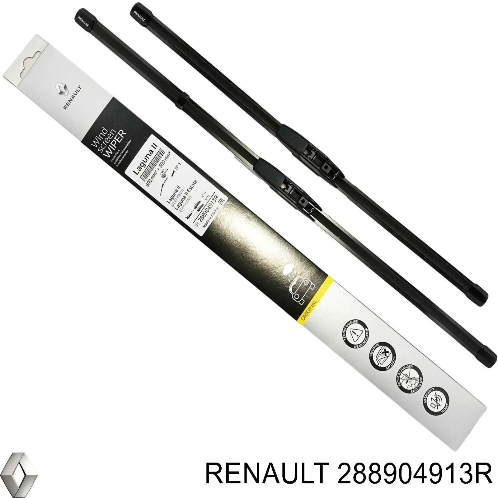 Escobillas delanteras Renault (RVI) 288904913R precio, desde 28,25 EUR