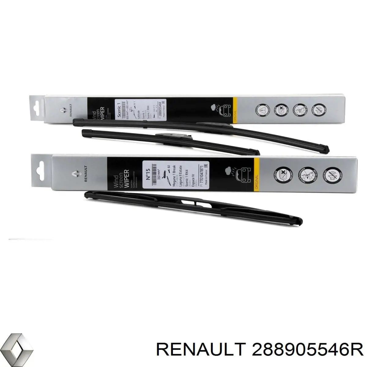 Escobillas delanteras Renault (RVI) 288905546R precio, desde 14,91 EUR