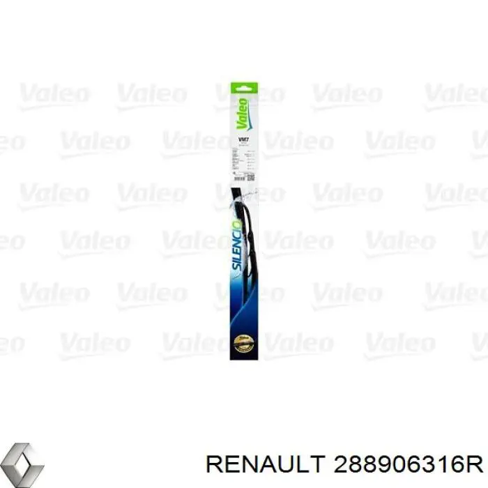 Escobilla del limpiaparabrisas del lado del pasajero Renault (RVI) 288906316R precio, desde 7,63 EUR