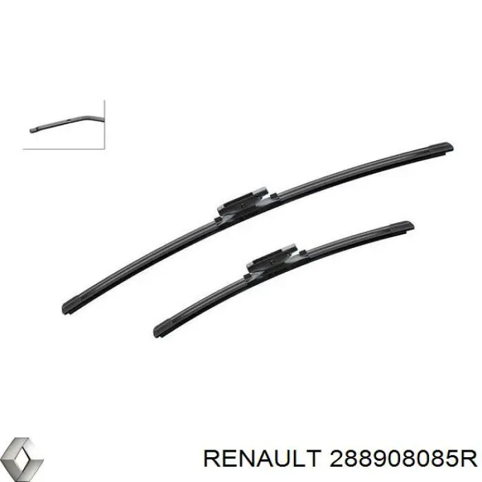 Escobillas delanteras Renault (RVI) 288908085R precio, desde 29,95 EUR