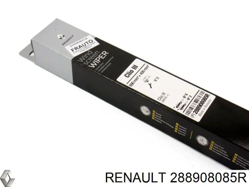 288908085R Renault (RVI) Escobillas Limpiaparabrisas delanteras