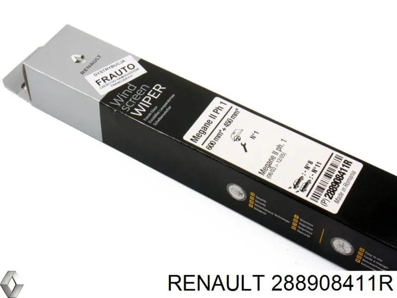 Escobillas delanteras Renault (RVI) 288908411R precio, desde 22,17 EUR