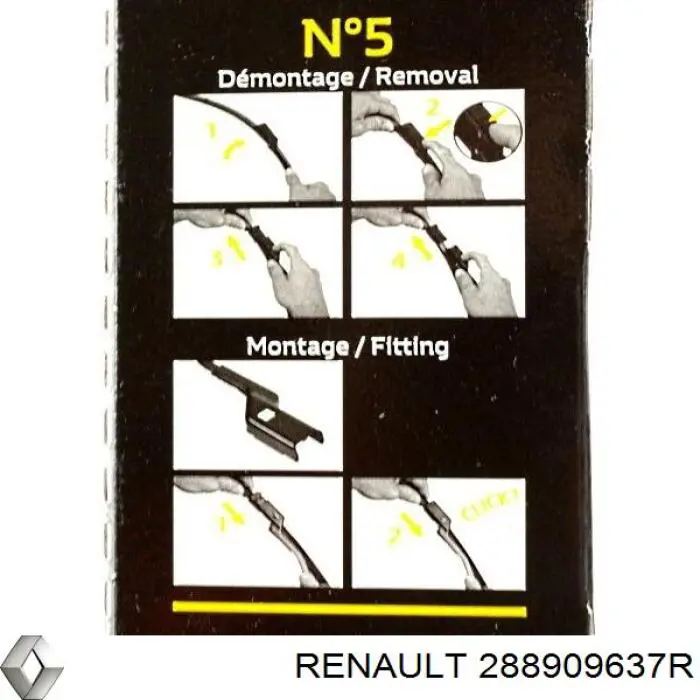 Escobillas delanteras Renault (RVI) 288909637R precio, desde 31,68 EUR