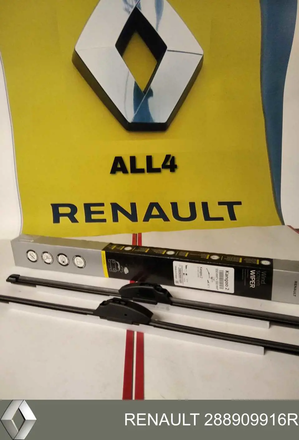 Comprar 288909916R Renault (RVI) Juego de escobillas de luna delantera, 2 piezas