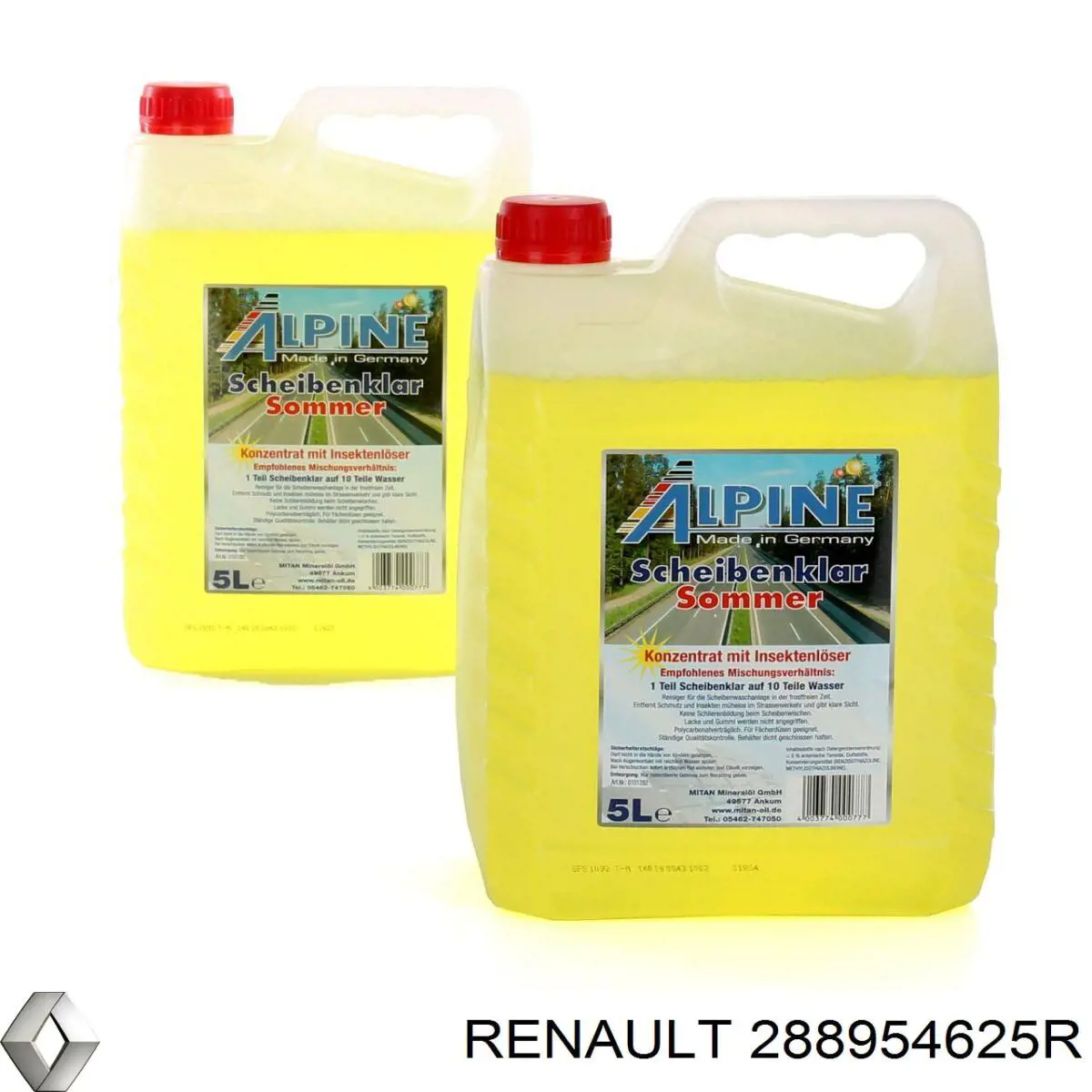 Comprar 288954625R Renault (RVI) Juego de escobillas de luna delantera, 2 piezas