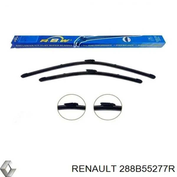 Escobillas delanteras Renault (RVI) 288B55277R precio, desde 19,67 EUR