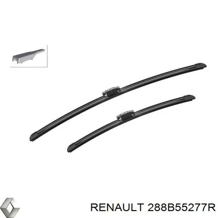 Comprar 288B55277R Renault (RVI) Juego de escobillas de luna delantera, 2 piezas
