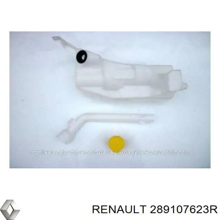 289107623R Renault (RVI) depósito del agua de lavado, lavado de parabrisas