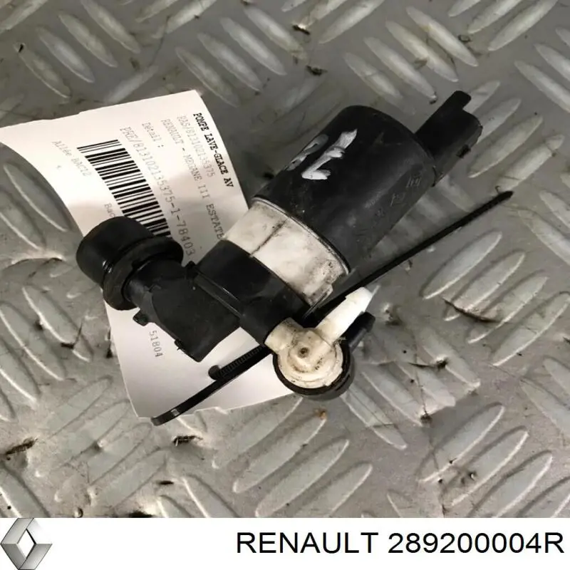 Comprar 289200004R Renault (RVI) Bomba de agua limpiaparabrisas, delantera