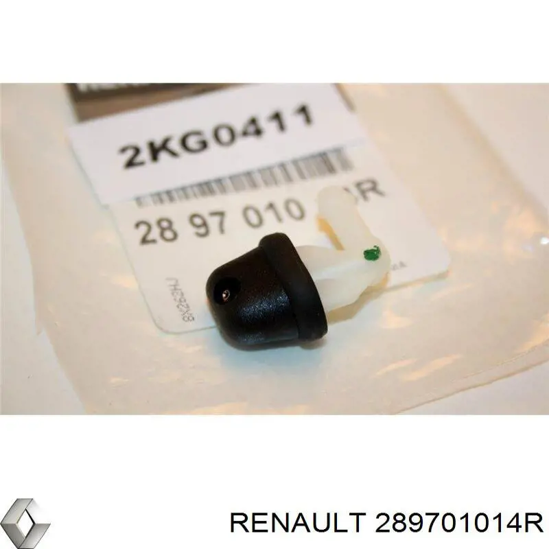 289701014R Renault (RVI) tobera de agua regadora, lavado de parabrisas cristal trasero