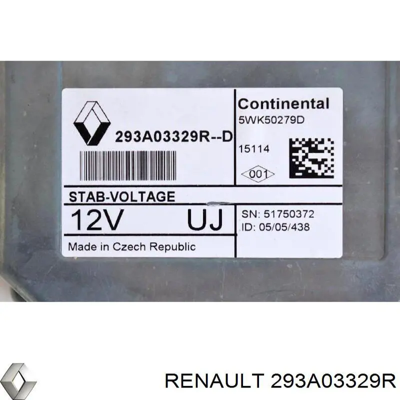 293A03329R Renault (RVI) Batería Start-Stop
