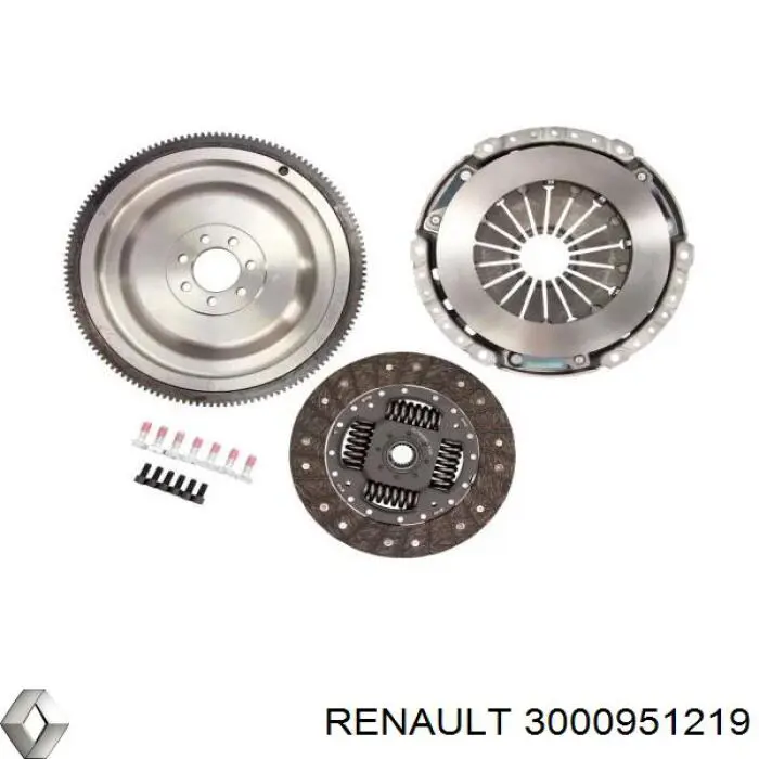 3000 951 219 Renault (RVI) kit de embrague (3 partes)