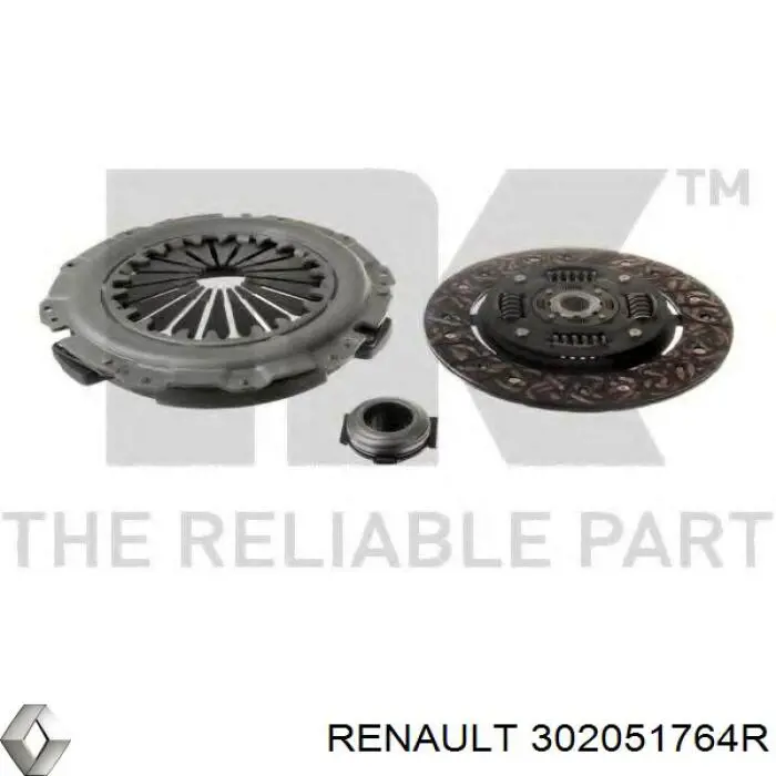 6001549053 Renault (RVI) kit de embrague (3 partes)