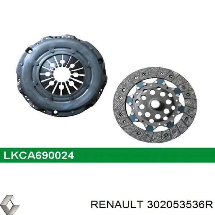 302053536R Renault (RVI) Embrague motor