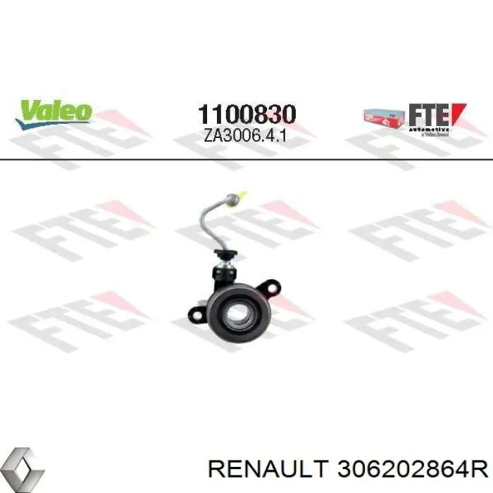 Desembrague central, embrague (cojinete de desembrague) Renault (RVI) 306202864R precio, desde 49,73 EUR