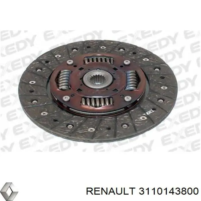 3110143800 Renault (RVI) plato de presión del embrague