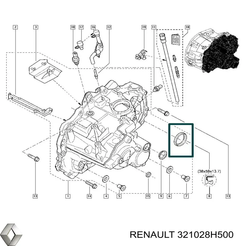  Renault (RVI) 321028H500 precio, desde 22,54 EUR