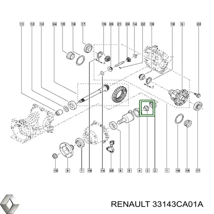 33143CA01A Nissan