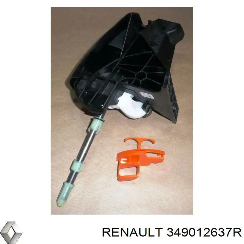 349012637R Renault (RVI) palanca de selectora de cambios