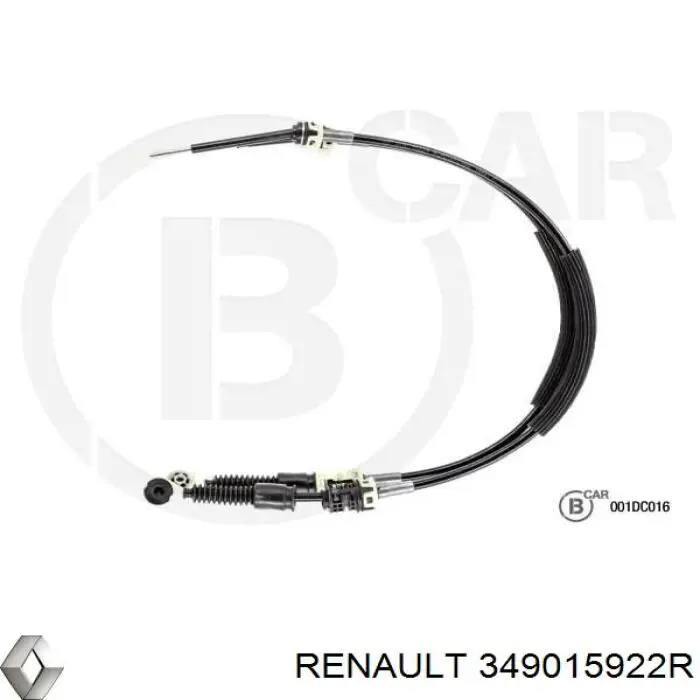 349015922R Renault (RVI) cables de caja de cambios