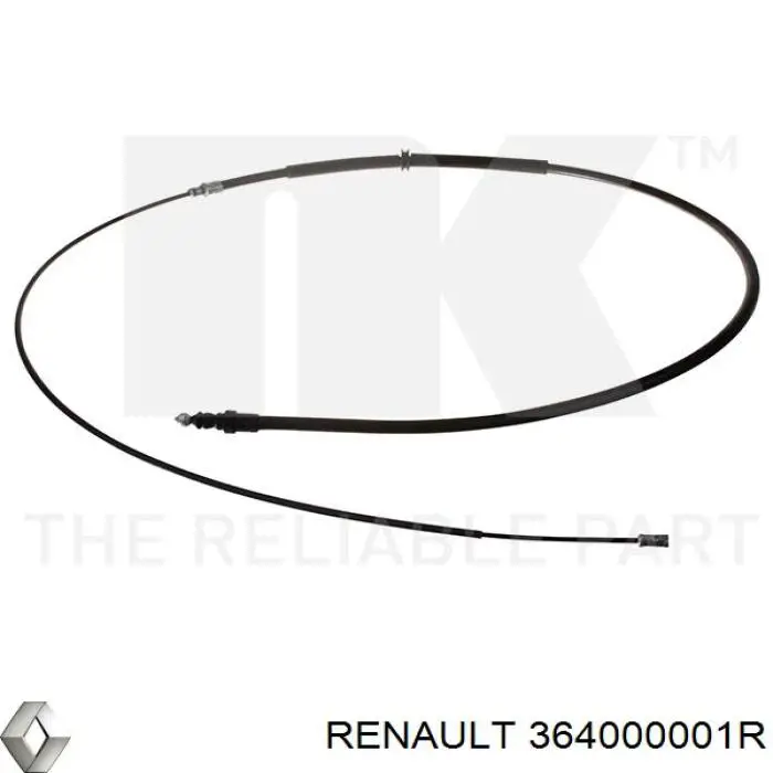 Cable de freno de mano trasero derecho/izquierdo Renault (RVI) 364000001R precio, desde 15,50 EUR