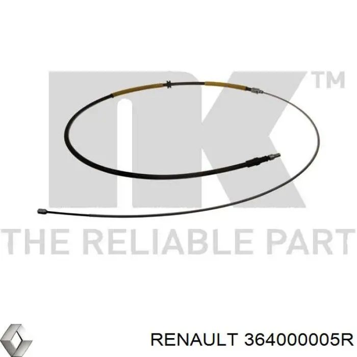 Cable de freno de mano trasero derecho/izquierdo Renault (RVI) 364000005R precio, desde 15,89 EUR