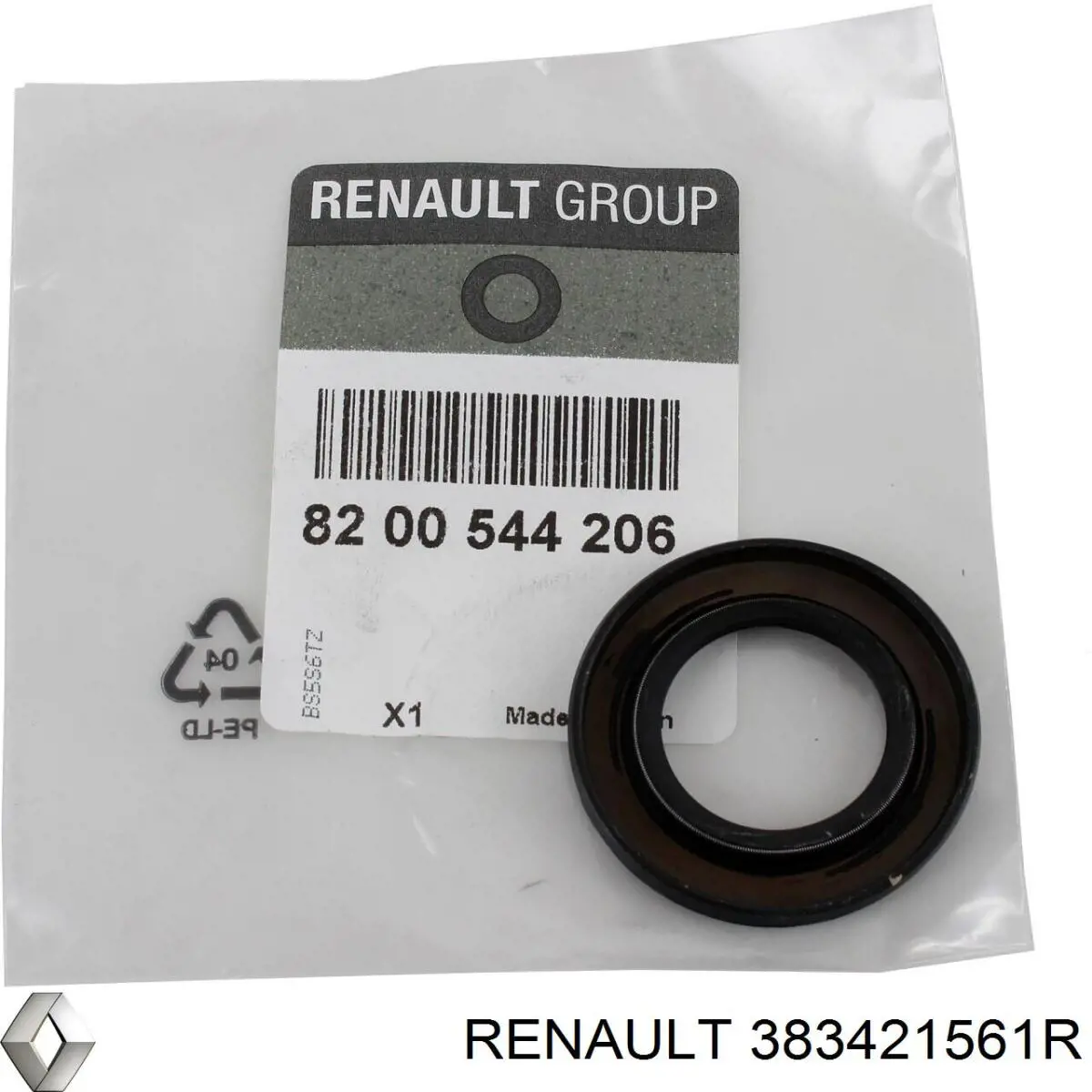 Retén del semieje delantero izquierdo Renault (RVI) 383421561R