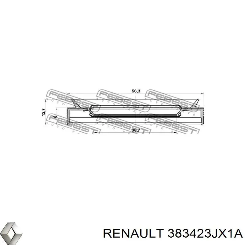 Retén del semieje delantero Renault (RVI) 383423JX1A precio, desde 17,23 EUR