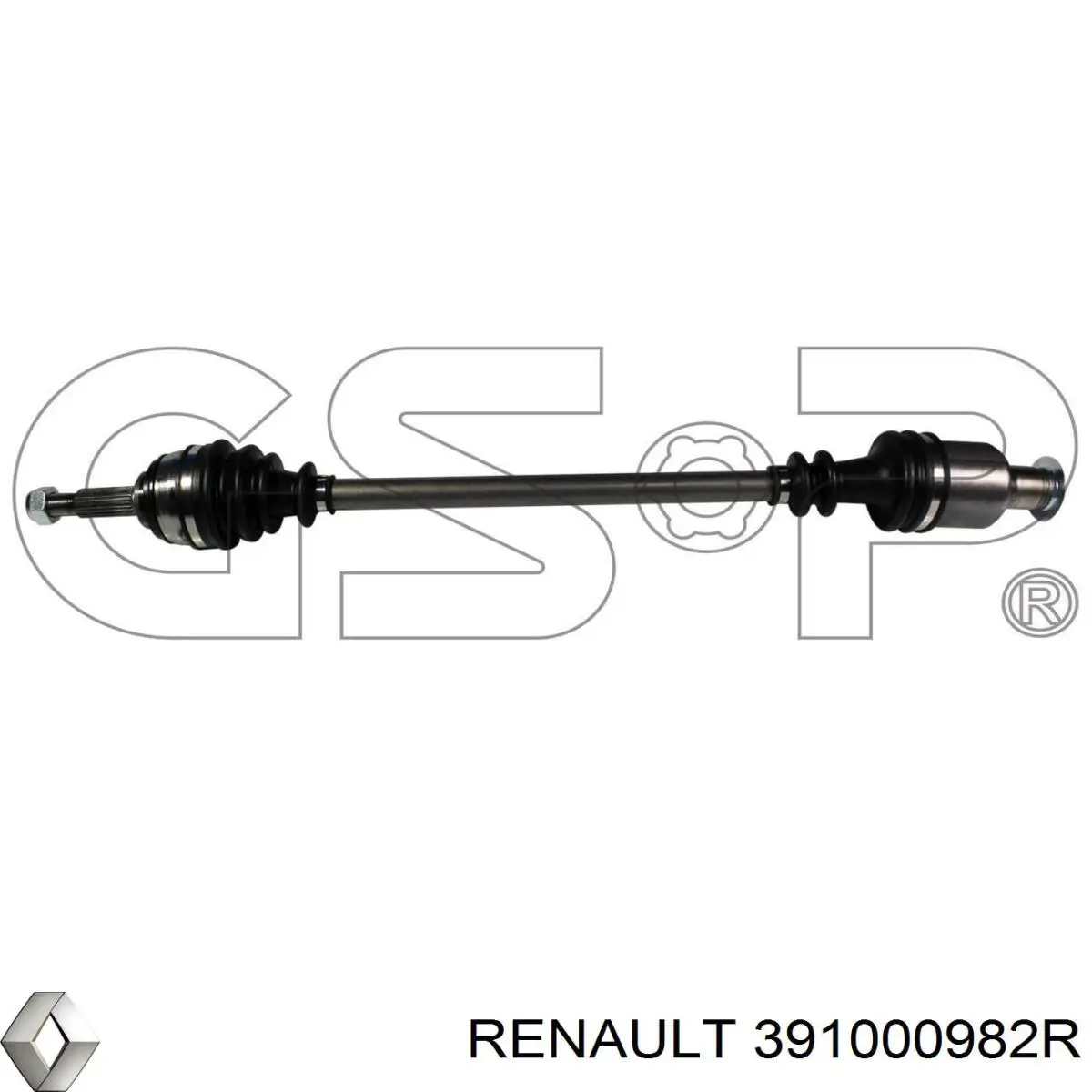 391000982R Renault (RVI) árbol de transmisión delantero derecho