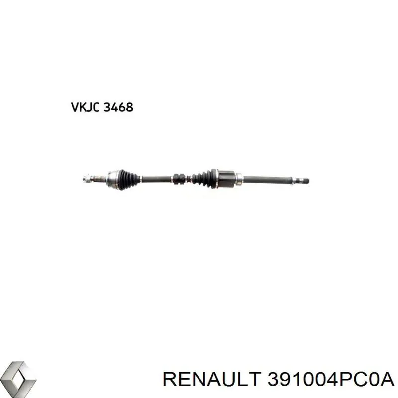 Semieje delantero derecho Nissan/Infiniti 391004EA0B precio, desde 170,18 EUR