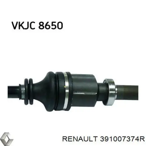 391007374R Renault (RVI) Árbol de transmisión delantero derecho