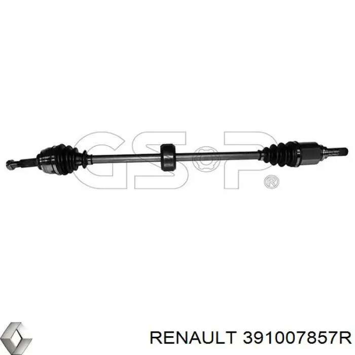 Semieje delantero derecho Renault (RVI) 391007857R precio, desde 60,23 EUR