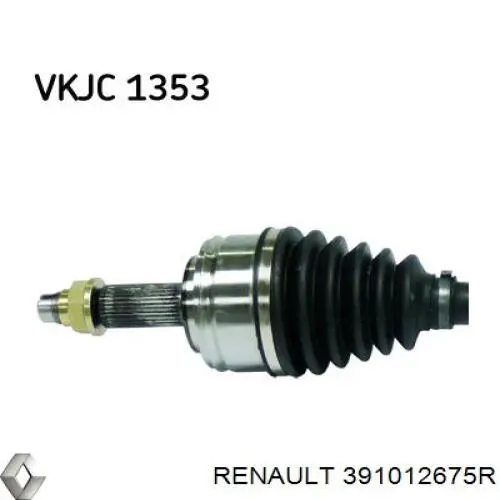 Semieje delantero izquierdo Renault (RVI) 391012675R precio, desde 112,74 EUR