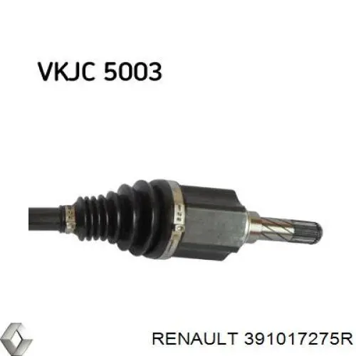 Semieje delantero izquierdo Renault (RVI) 391017275R precio, desde 84,70 EUR