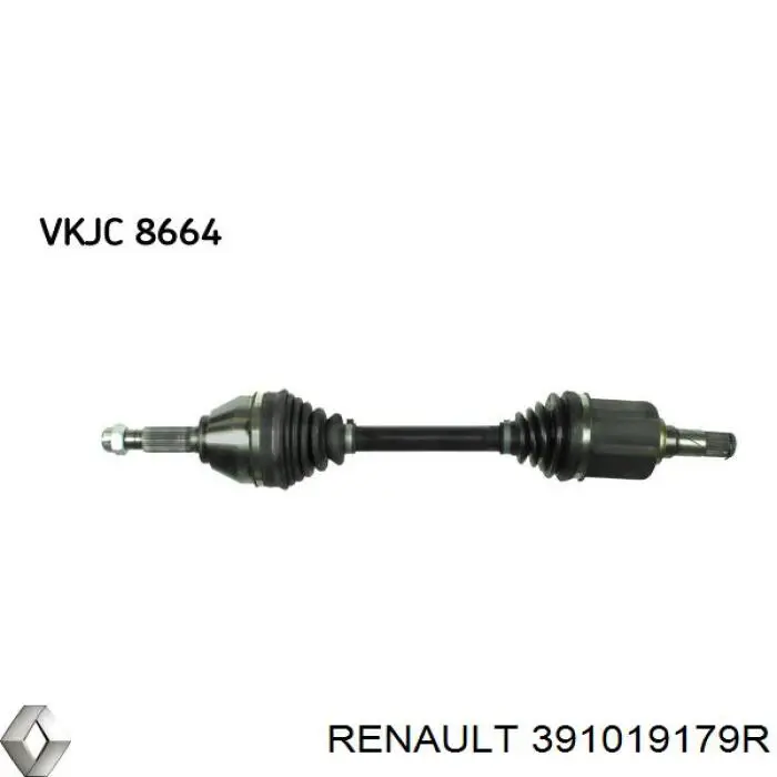 391019179R Renault (RVI) árbol de transmisión delantero izquierdo