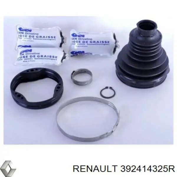 392414325R Renault (RVI) fuelle, árbol de transmisión delantero interior izquierdo