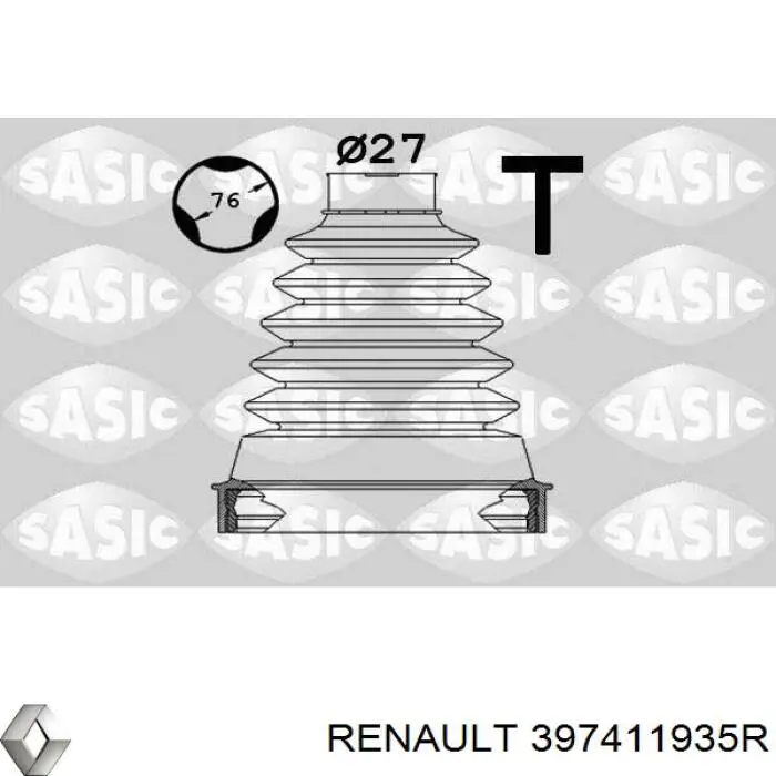 397411935R Renault (RVI) Fuelle palier delantero interior